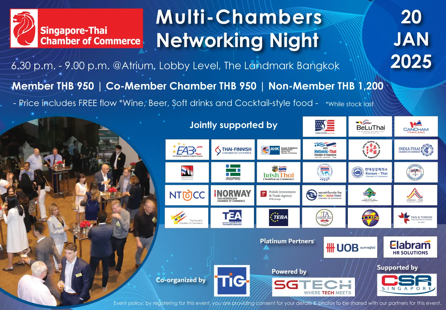 Multi-Chambers Networking Night event banner