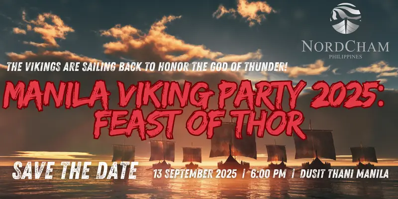 Manila viking party event banner