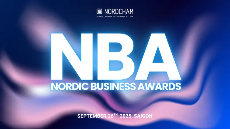 nordcham vietnams nordic business awards 2025 event banner