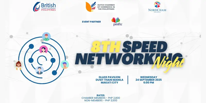 8th speed networking night event banner