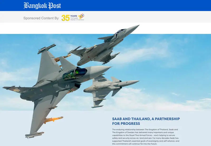gripen article from bangkok post