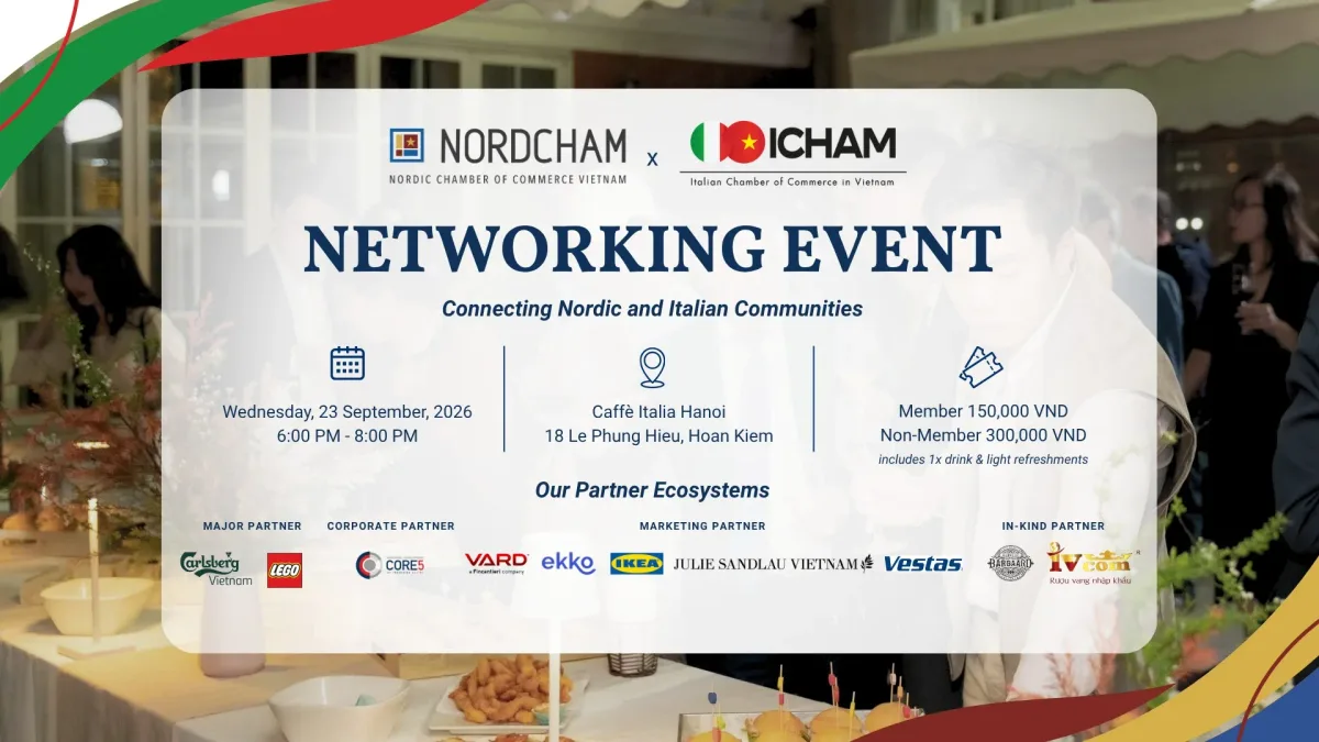 Nordic Happy Hour x ICHAM: Networking Event in Hanoi