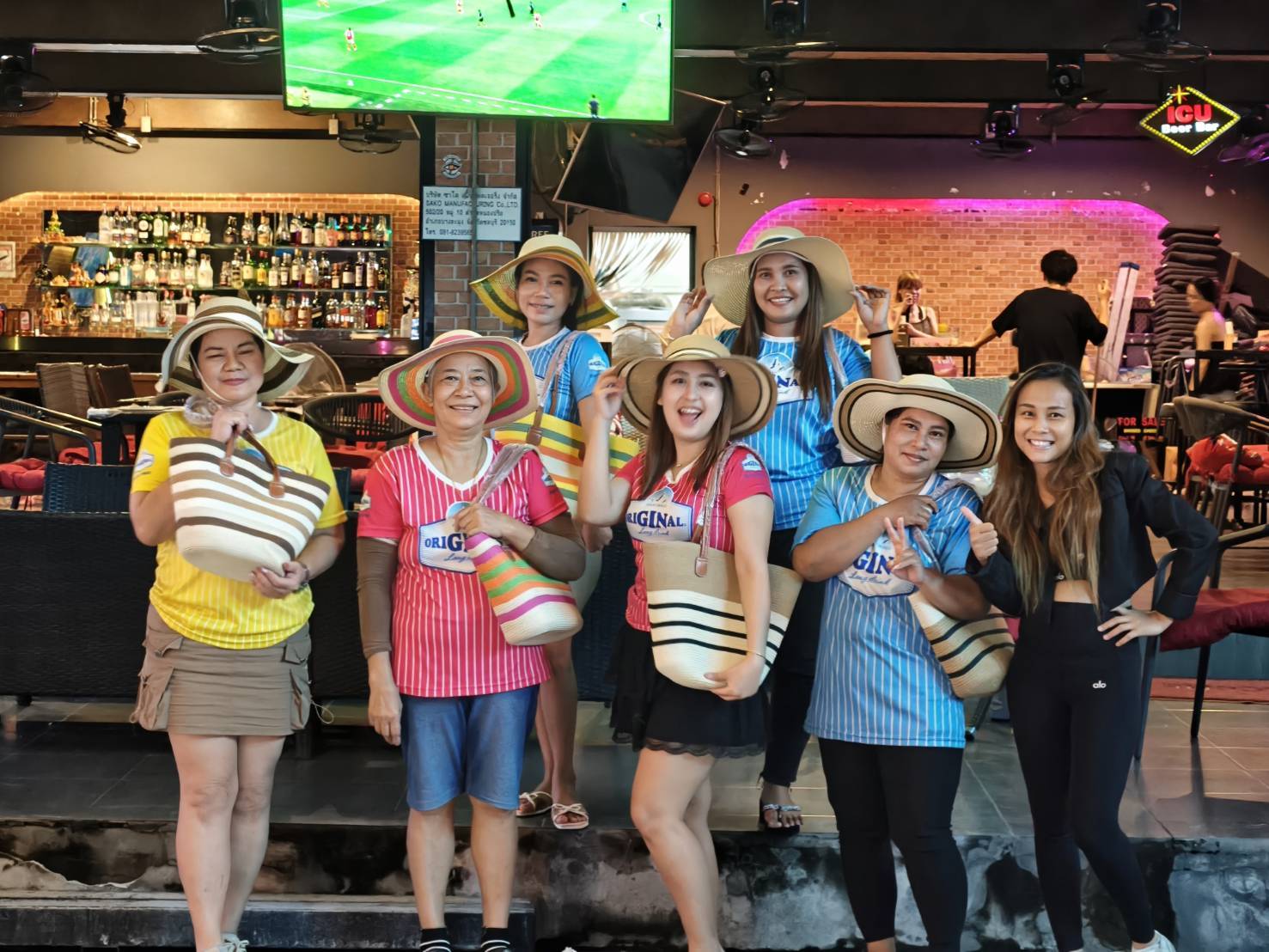 ICU team members during a Long Drink promotion